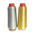 Factory Direct MS type bright silvery metallic yarn for weaving and embroidery